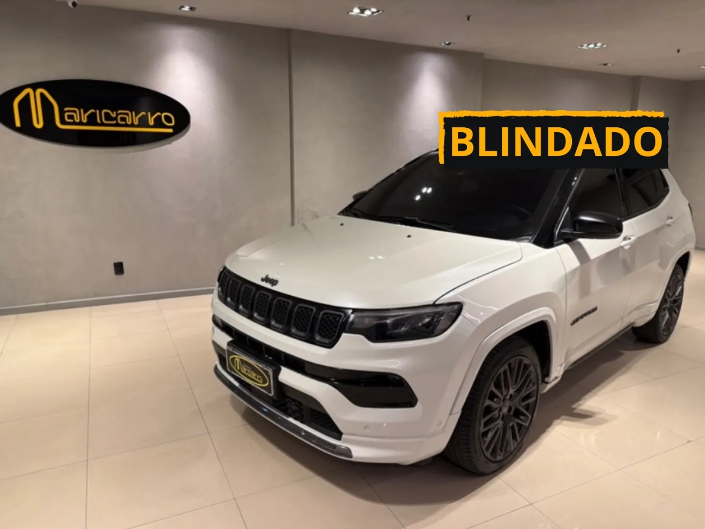 Jeep Compass S blindado preto — estoque Maricarro