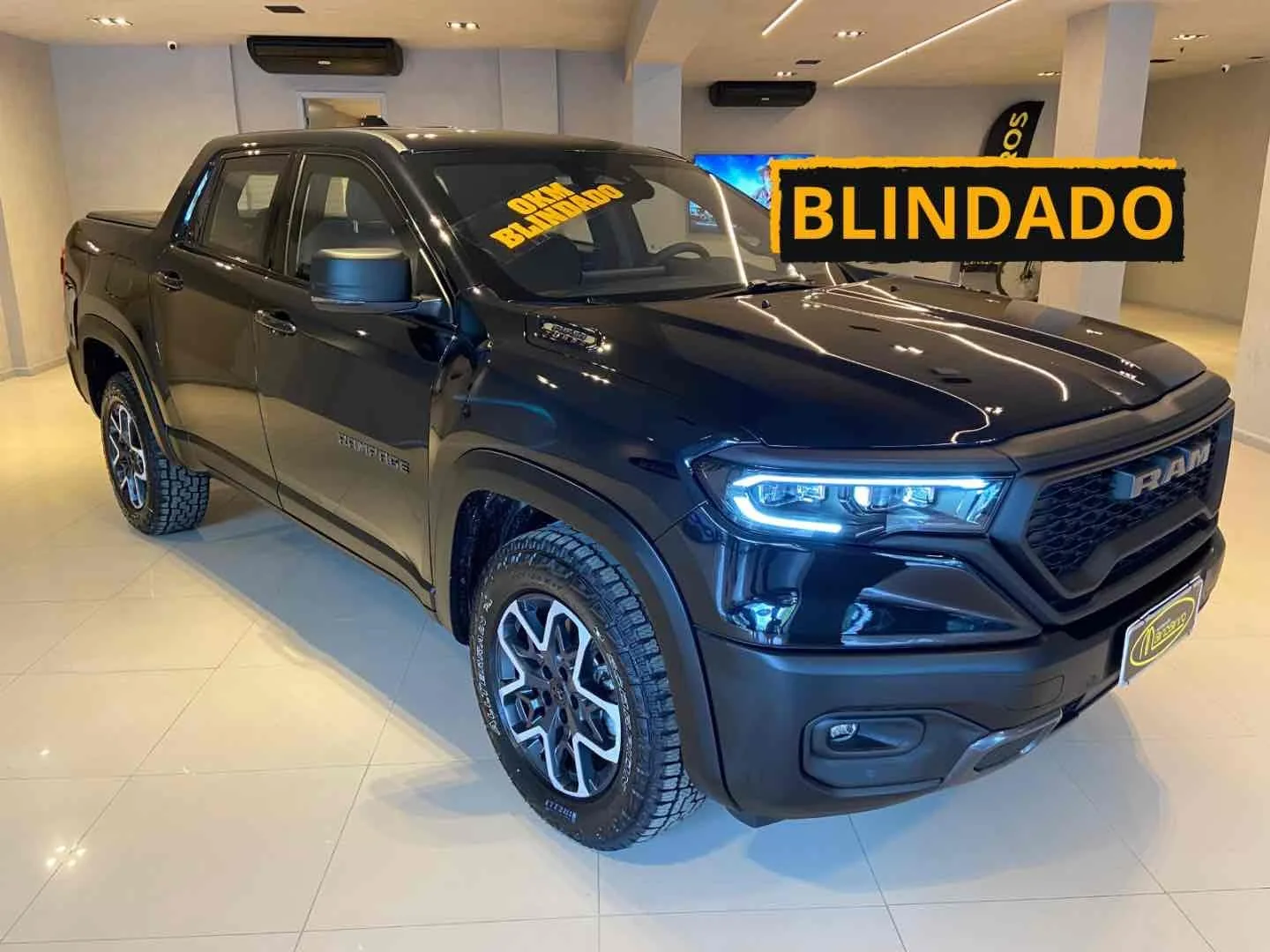 RAM Rampage Rebel blindada preta — estoque Maricarro